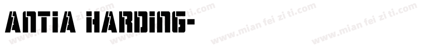 antia harding字体转换